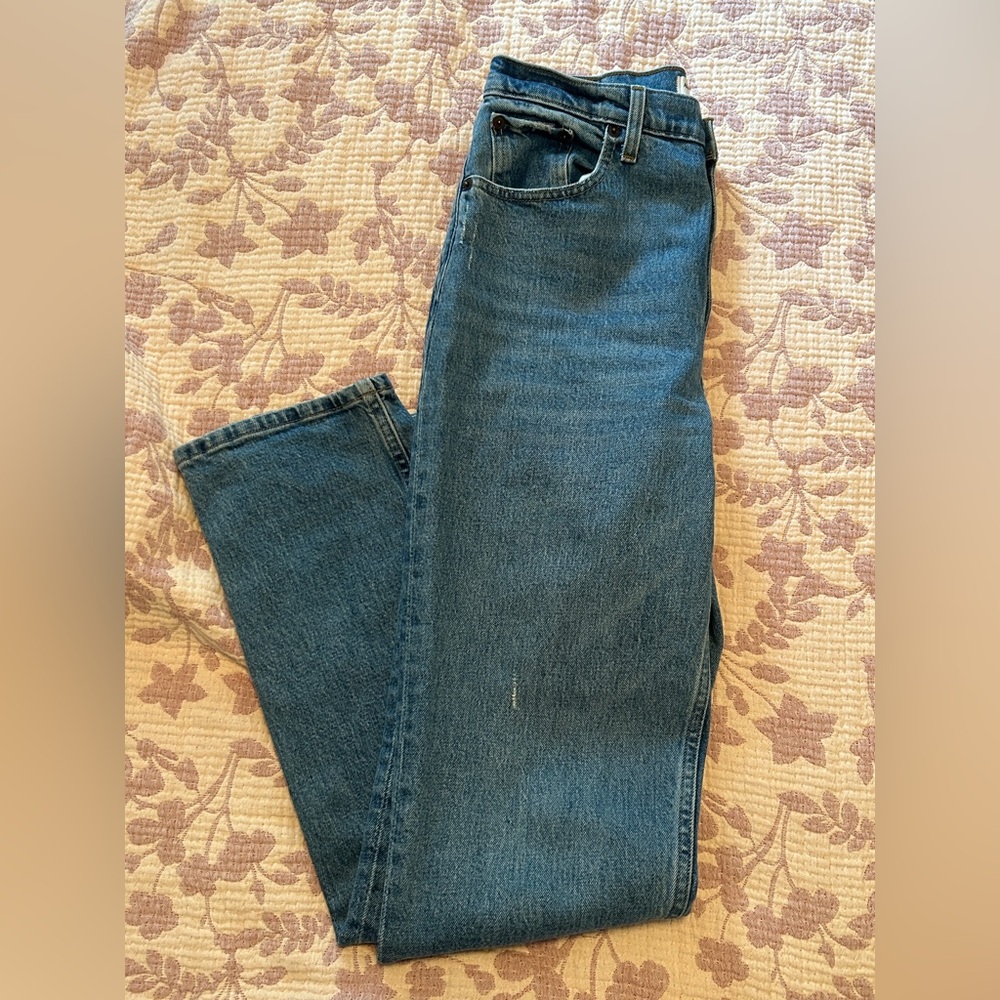 Abercrombie & Fitch straight leg high rise jeans tall length